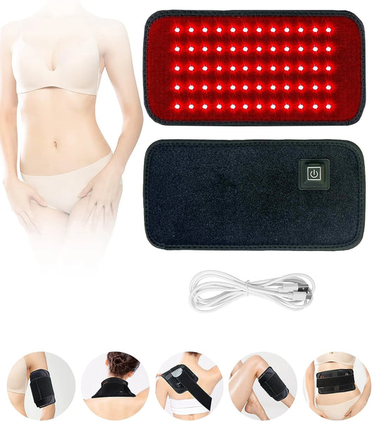 RedLightRelief Red Light Therapy Belt - Fat Burning, Pain Relief & Full-Body Wellness Device with 660nm Red and 850nm Infrared LEDs